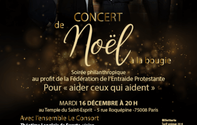 Concert de Noël à la bougie au profit de la Fédération de l’Entraide Protestante